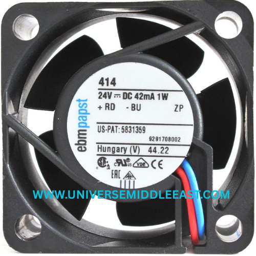 EBM-PAPST 414 Axial Fan, 24 VDC, 6000 RPM