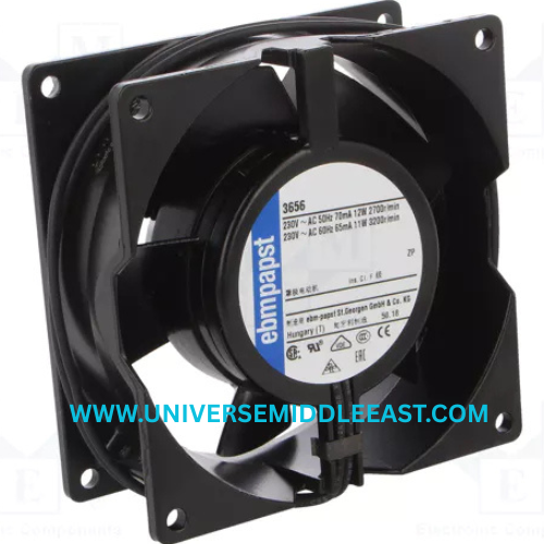 EBM-PAPST 3656 Axial Fan, 230 VAC, 2700 RPM