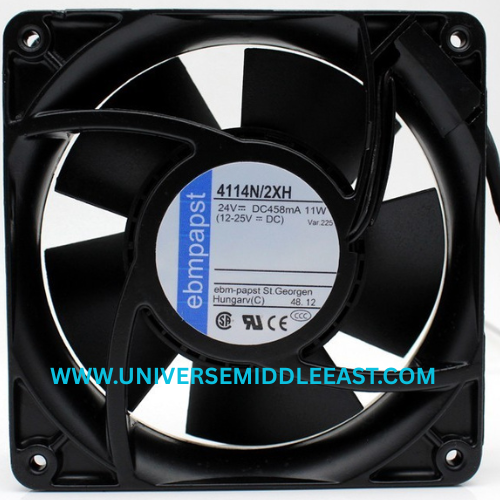 EBM-PAPST 4114N/2XH Axial Fan, 24 VDC, 4400 RPM