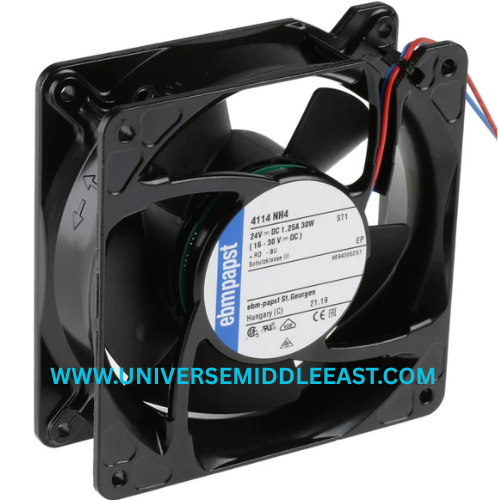EBM-PAPST 4114NH4 Axial Fan, 24 VDC, 6800 RPM