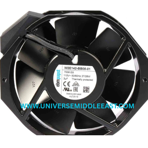 EBM-PAPST W2E142-BB05-01 Axial Fan, 115 VAC, 3300 RPM