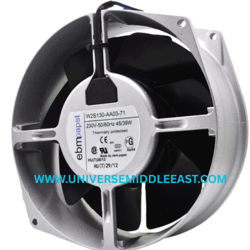 EBM-PAPST W2S130-AA03-71 Axial Fan, 230 VAC, 2800 RPM