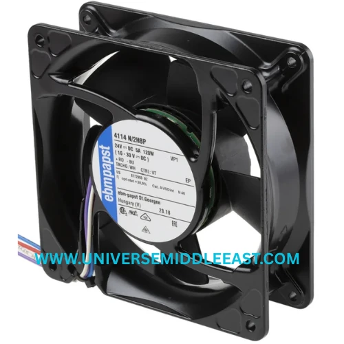 EBM-PAPST 4114N/2H8P Axial Fan, 24 VDC, 11000 RPM — EBM-PAPST