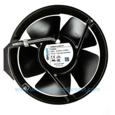 EBM-PAPST W2E143-AA09-01 Axial Fan, 230 VAC, 3300 RPM