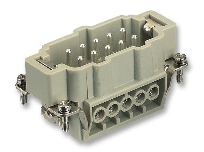 0933 010 2601 Insert, Male, Han E, 10+E Way, Screw