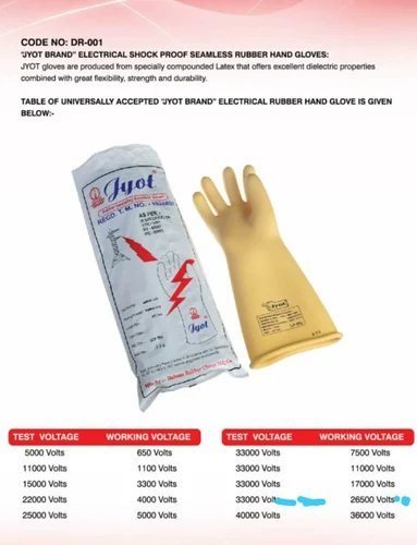 1100V Hand 11KV Electrical Safety and Gloves