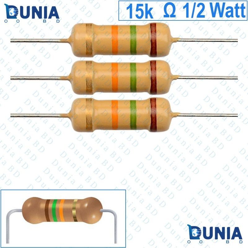 15KOHMS Eol Resister 1/2 Watt