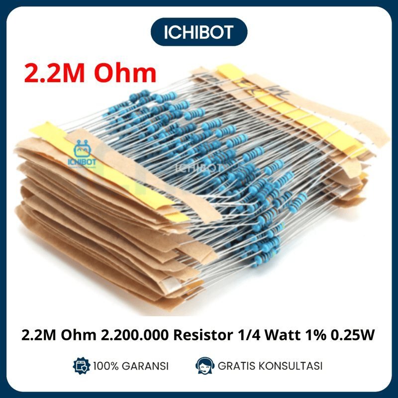 22M Ohm (0.25 Watt)
