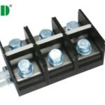 50A 3 Pole Barrier Terminal Block with Cover
