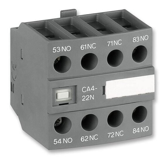 ABB Auxiliary Contact Block 2NO+2NC, CA4-22N — ABB