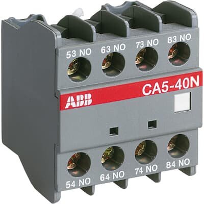 ABB CA5-13N 1SBN010040R1213 – CA5-13N is a 4-pole front mounted auxiliary contact block equipped with screw terminals — ABB