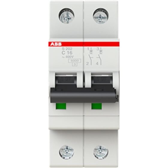 ABB Circuit Breaker 16A, 2 Pole — ABB