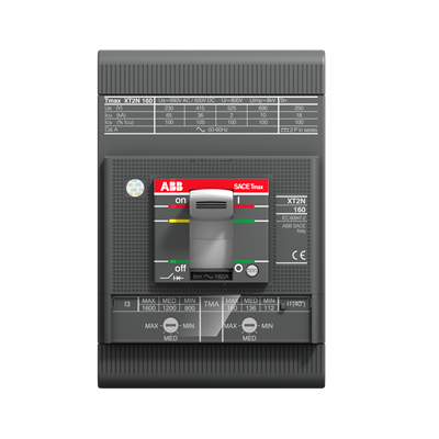 ABB XT2H 160 TMA 63-630 3p F F 1SDA067600R1 – C.BREAKER TMAX XT2H 160 FIXED THREE-POLE WITH FRONT TERMINALS AND… — ABB