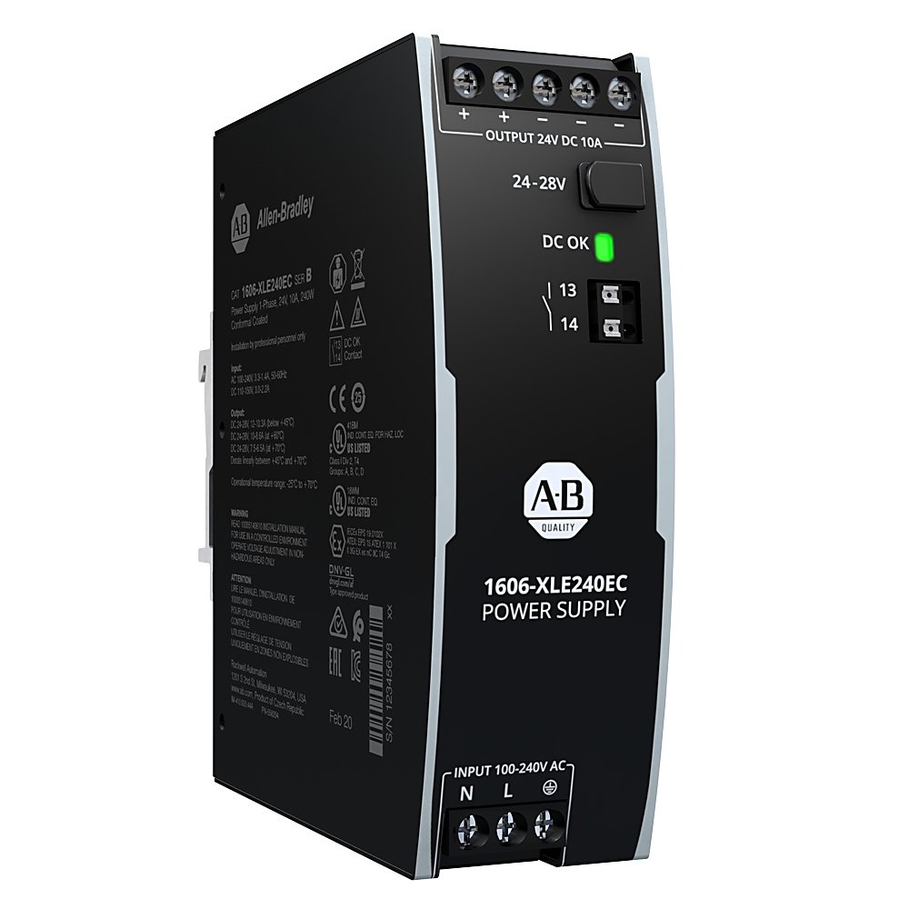 Allen-Bradley 1606-XLE240E – XLE Power Supply 240W 24VDC 10A — ALLEN-BRADLEY