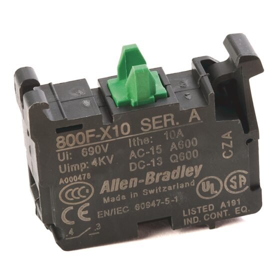 Allen-Bradley 800F-X10 – 22mm Contact Block 800F PB, Pack qty.10 — ALLEN-BRADLEY