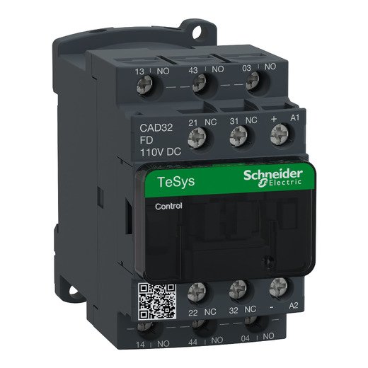 CAD32FD – Schneider Electric TeSys D control relay – 3 NO + 2 NC – ≤ 690 V – 110 V DC standard coil — SCHNEIDER