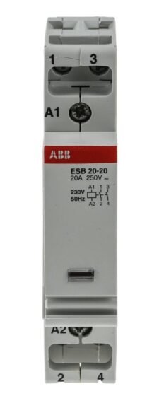 Contactor, 20A, 220-230V Esb 20-20