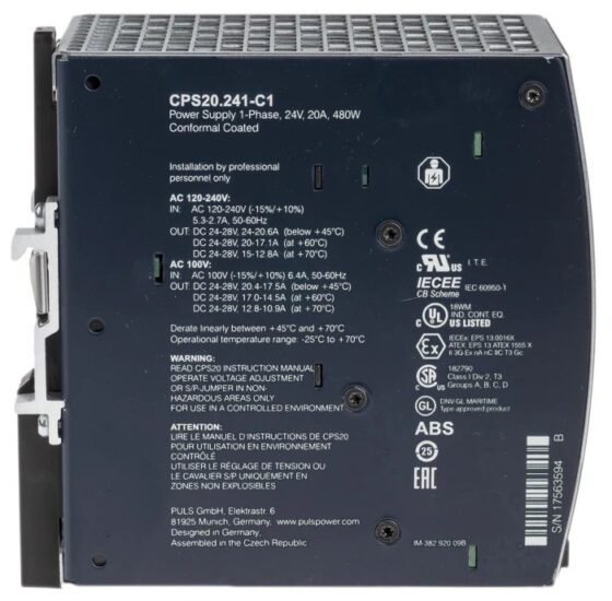 CPS20-241-C1 Supply Power Rail DIN Plus 240V