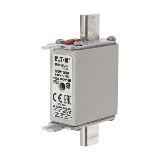 Eaton 170M1567 Fuse 100A 690V DIN 000 AR — Eaton
