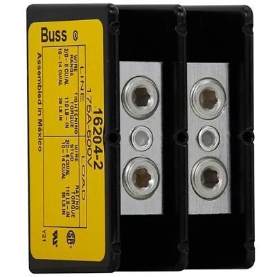 Eaton Bussmann 16204-2 Terminal Block — EATON Bussmann