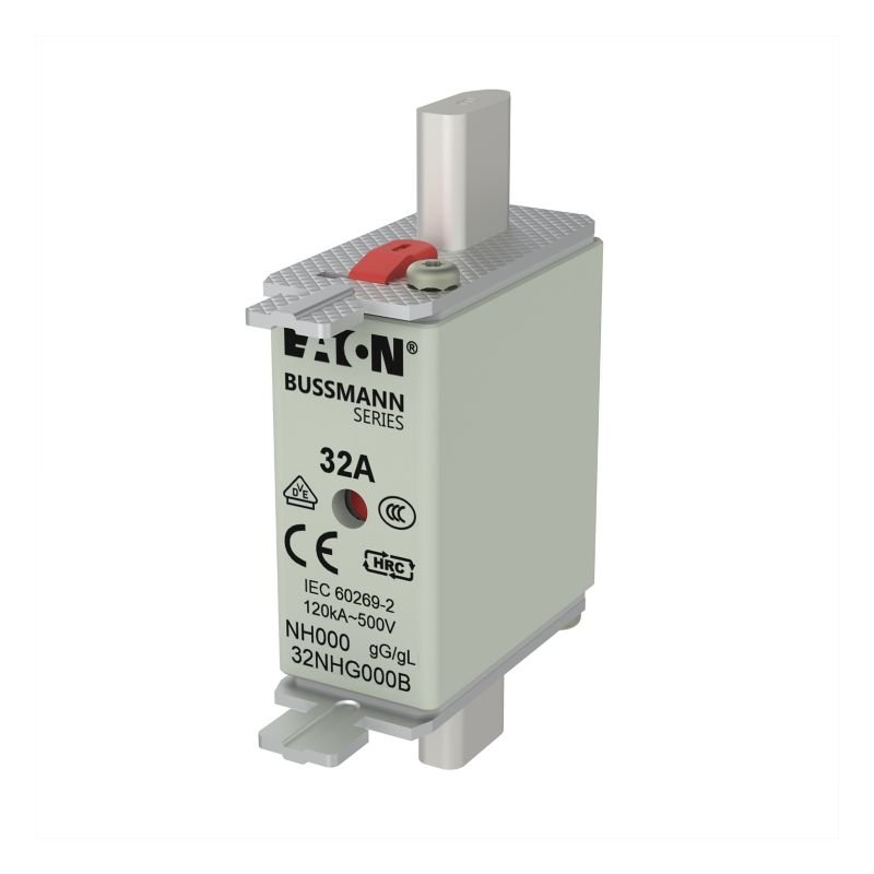 Eaton Bussmann 32NHG000B NH Fuse 32A 500V Gl/gg Sz. 000 — EATON Bussmann
