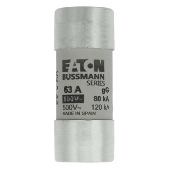 Eaton Bussmann C22G63 Bussman Fuse 22X58 GG 690V 63A — EATON Bussmann