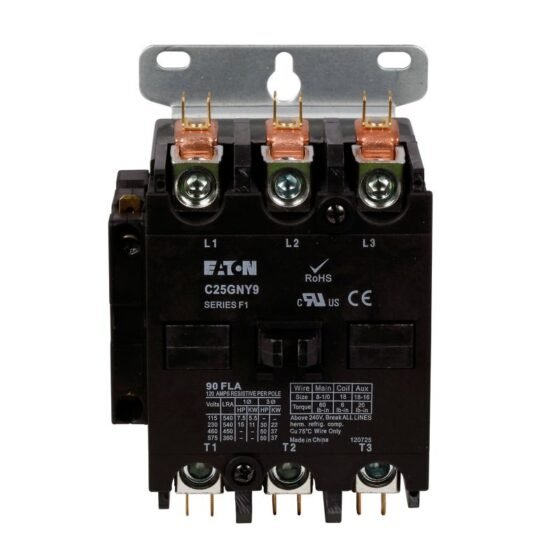 Eaton C25GNY8 Definite Purpose Contactor Non-reversing 3P — Eaton