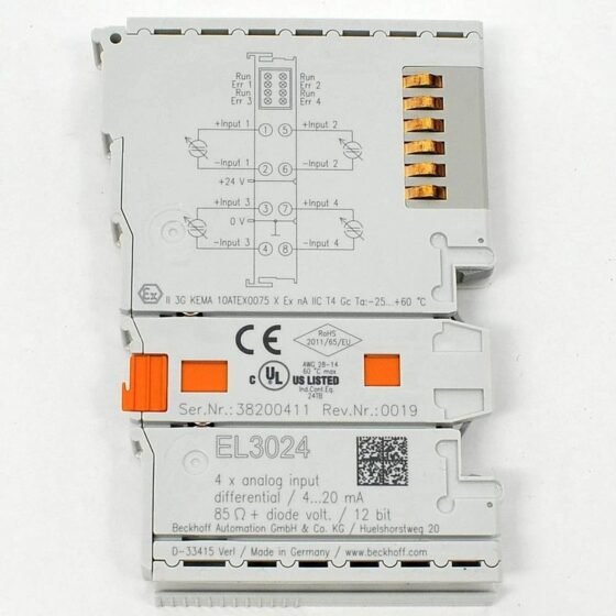 EL3024 Ether Cat Terminal 4 Channel Analog Input