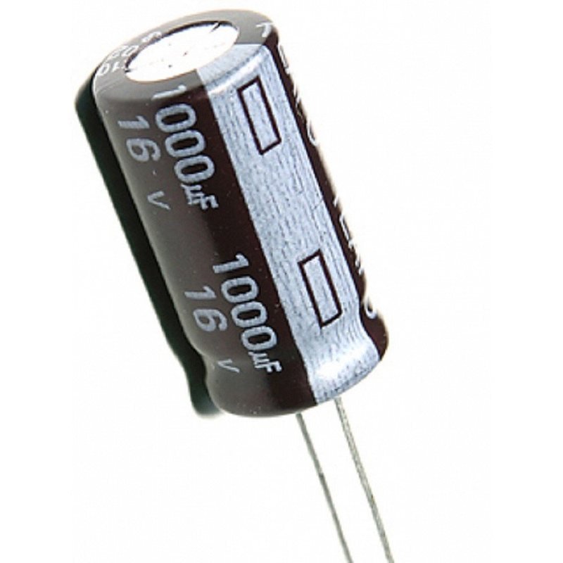 Electrolytic Capacitor 16V 1000UF Red