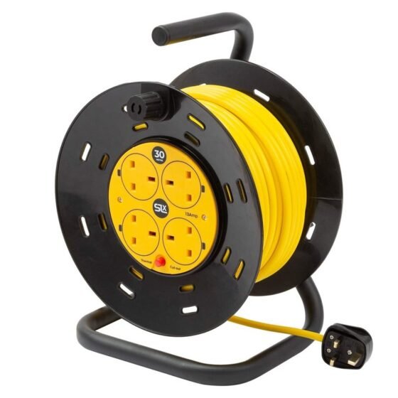 Extension Wire Roll :4 Way Heavy Duty Cable Reel