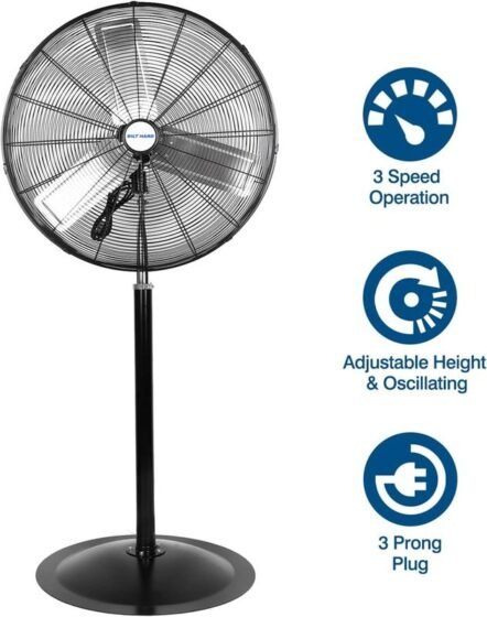 Fan Pedestal: Heavy Duty 24 Blades 230 V