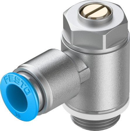 Festo GRLA-3/8-QS-10-D _(m) One Way Flow Control Vavle — Festo