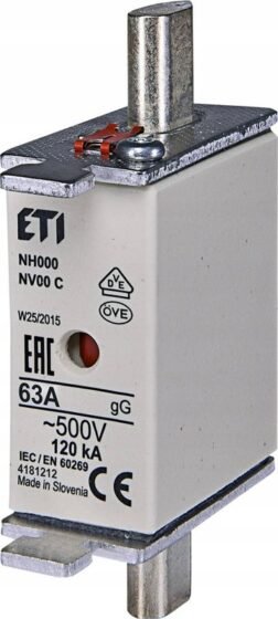 Fuse Link – NH00C Kombi – 63A – Eti 004181212
