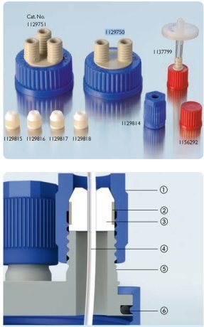 H-cell 20MM* 60MM Tall W/GL14 Thread Sealed on Top