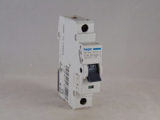 Hager Single Pole Circuit Breaker, 20A, 230V — Hager