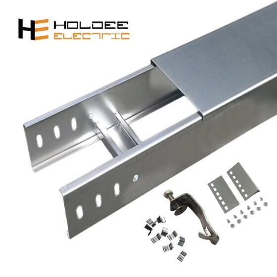 Heavy Duty Cable Trays, with Cover, flange
