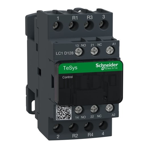 LC1D128E7 – Schneider Electric TeSys D contactor – 4P(2 NO + 2 NC) – AC-1 – ≤ 440 V 25 A – 48 V AC coil — SCHNEIDER