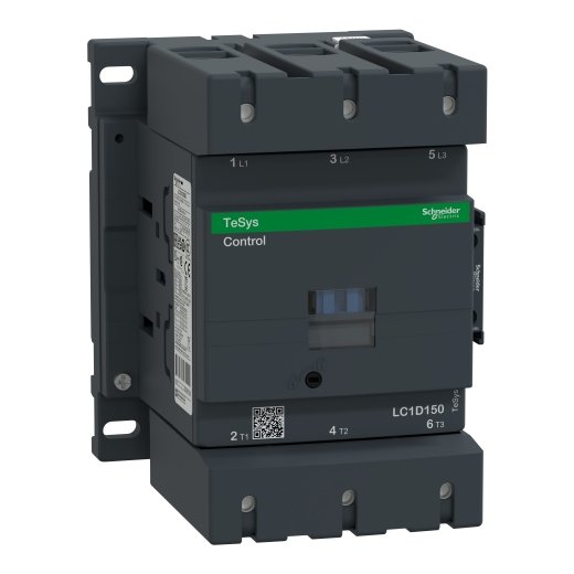 LC1D150BD – Schneider Electric TeSys D contactor – 3P(3 NO) – AC-3 – ≤ 440 V 150 A – 24 V DC standard coil — SCHNEIDER