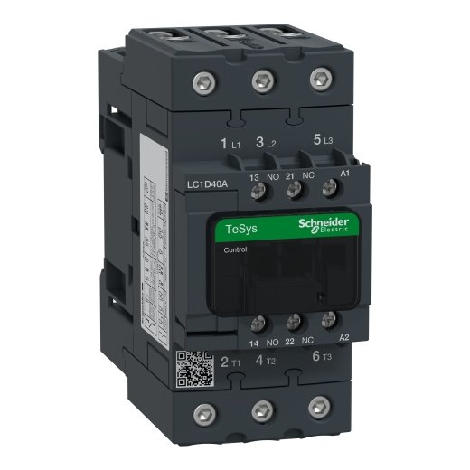 LC1D40AF7 – Schneider Electric TeSys D contactor – 3P(3 NO) – AC-3 – ≤ 440 V 40 A – 110 V AC 50/60 Hz coil — SCHNEIDER
