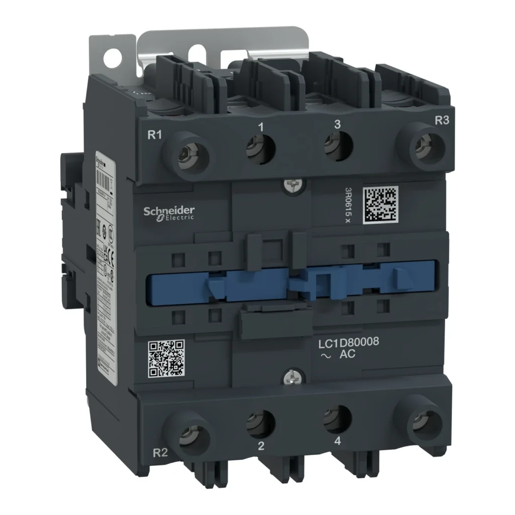 LC1D80008E7 – Schneider Electric TeSys D contactor – 4P(2 NO + 2 NC) – AC-1 <= 440 V 125 A 48 V AC 50/60 Hz coil — SCHNEIDER