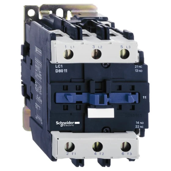 LC1D8011M7 – Schneider Electric contactorTeSys LC1D – 3P – AC-3 440V 80 A – 220 V AC — SCHNEIDER