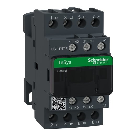 LC1DT25M7 – Schneider Electric TeSys D contactor – 4P(4 NO) – AC-1 – ≤ 440 V 25 A – 220 V AC 50/60 Hz coil — SCHNEIDER