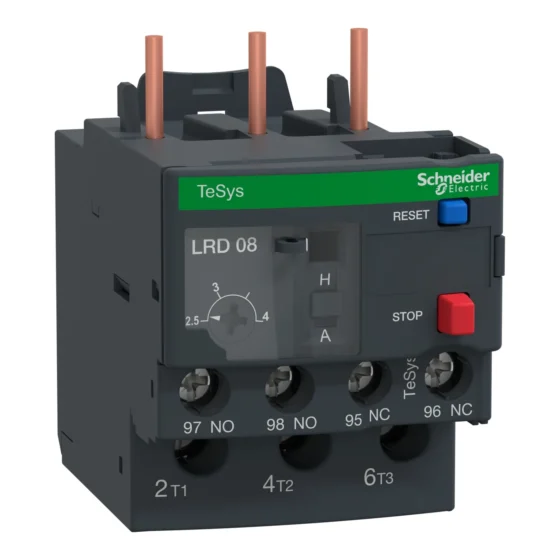 LRD08 – Schneider Electric TeSys LRD thermal overload relays – 2.5…4 A – class 10A — SCHNEIDER