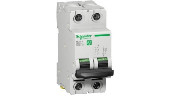 M9U21204 Double Pole Circuit Breaker, 4 A (dc)