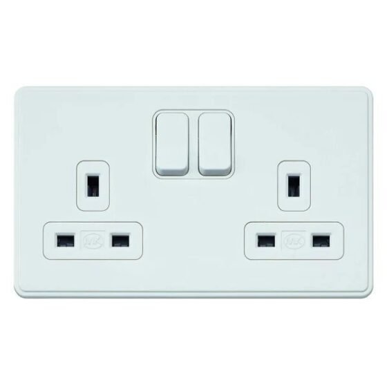 MK24182 Double Socket Front Plate