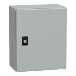 NSYCRN325150P – Schneider Electric PanelSeT CRN plain door with mount.plate. H300xW250xD150 IP66 IK10 RAL7035..