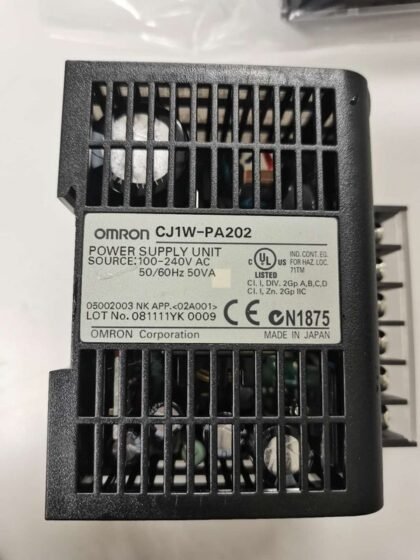 Omron CJ1W-PA202 Power Supply Unit 100 to 200 VAC — OMRON