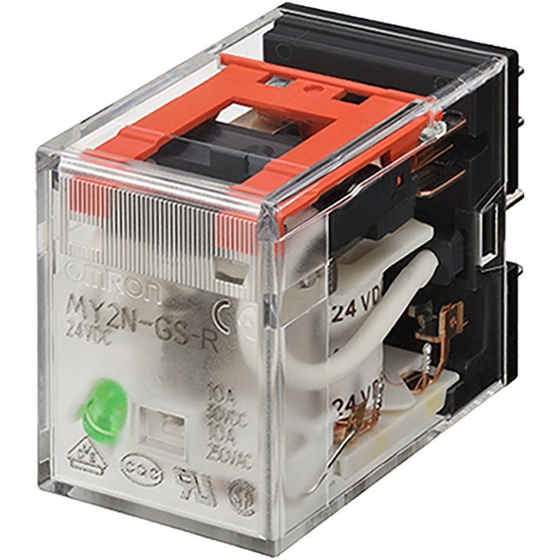 Omron MY2N AC24 Relay Electromagnetic Dpdt 24VAC — OMRON
