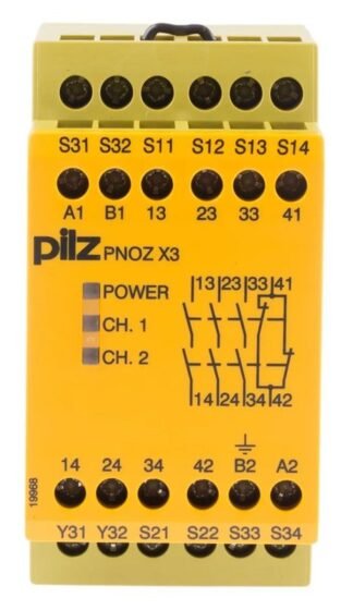 Pilz 774310 Safety Relay PNOZX3 24VAC IP40 — Pilz