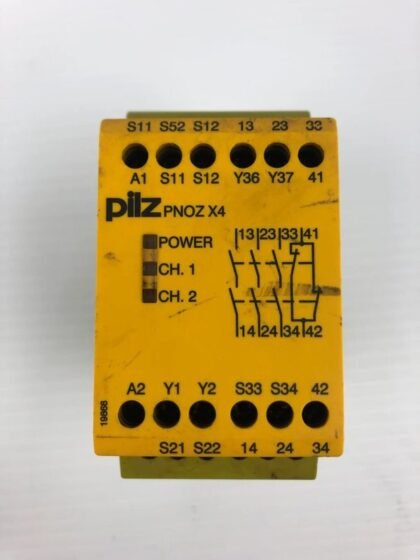 Pilz PNOZX4-SAFETY Relay, 3PST-NO, 8A, PNOZ X4 Series — Pilz